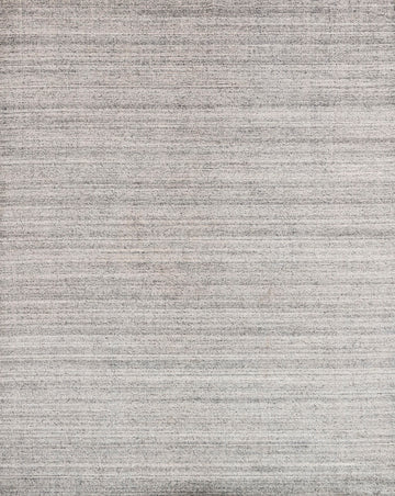 Hand loom knotted Porter Charcoal Area Rug with natural striations of viscose, wool, and polyester.
