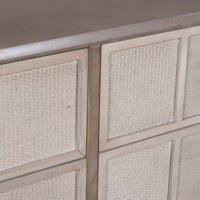 Zoomed in drawers of The Briarwood 6-Drawer Chest.