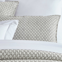 Lodi Matelassé bedding Collection with stonewashed design in a pattern of cool grey.