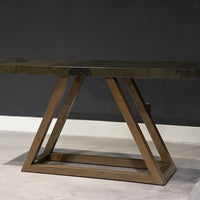 Triangle Console with strong clean lines with an Arts & Crafts feel.