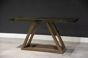 Triangle Console with strong clean lines with an Arts & Crafts feel.