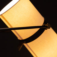 Closed up view of the shade of Yasmin Antique Iron Floor Lamp.